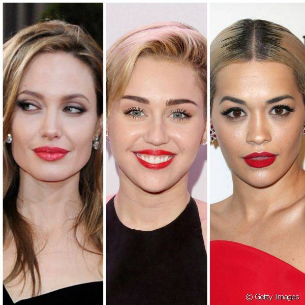 Confira a lista com as famosas que amam batom vermelho e seus looks mais ic?nicos na galeria! (Foto: Getty Images)